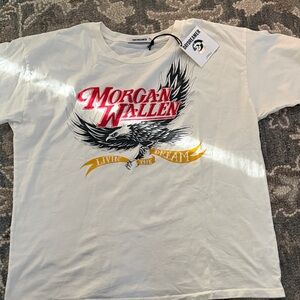 Daydreamer White Graphic Tee with Red and Yellow Accents